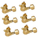 1 Set 6L Electric Guitar Tuning Pegs Lock String Iron Golden