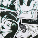 21PCS Horror Anime Scrapbook Skateboard Luggage Graffiti Waterproof Decorate_kz