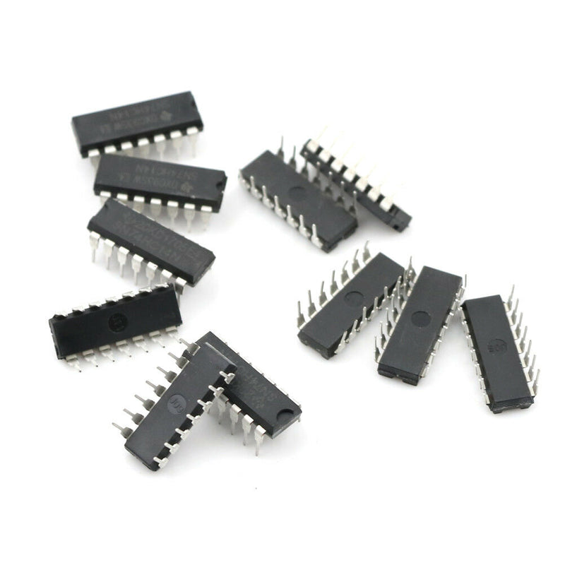 10pcs IC SN74HC14N 74HC14N 74HC14 CMOS INV 14-DIP SE