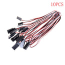10Pcs 50cm Servo Extension Cord Cable Lead Wire JR 50cm 26AWG M&E