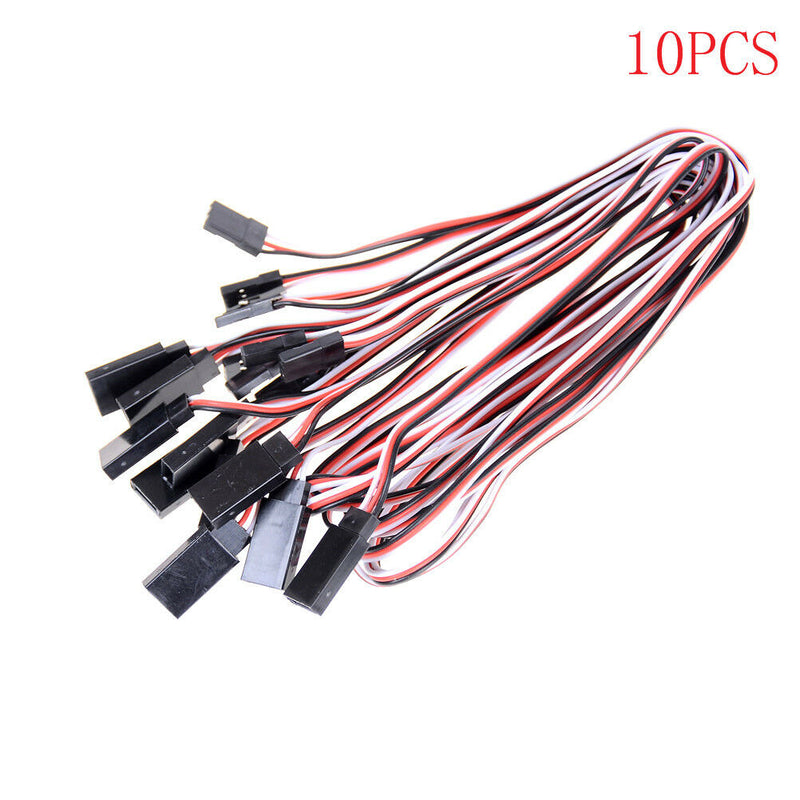 10Pcs 50cm Servo Extension Cord Cable Lead Wire JR 50cm 26AWG M&E