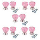10pcs/set Diamond Shape Drawer Knobs Dresser Furniture Pulls Handle Pink