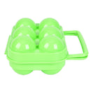Plastic 6 Grids Portable Barbecue Outdoor Egg Box Kitchen Egg Storage BoxeY Hn