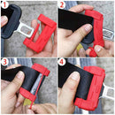 2pcs Auto Car Seat Belt Adjuster Safety Buckle Anti-Scratch Protection Soft Case