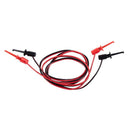 1 Pair Multimeter Electrical Testing Dual SMD IC Test Hook Lead Cable 1M Y6H9
