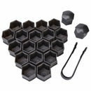 20x Wheel Lug Nut Center Cover Grey 21mm Bolt Cap Dust Cover & Removal Tool