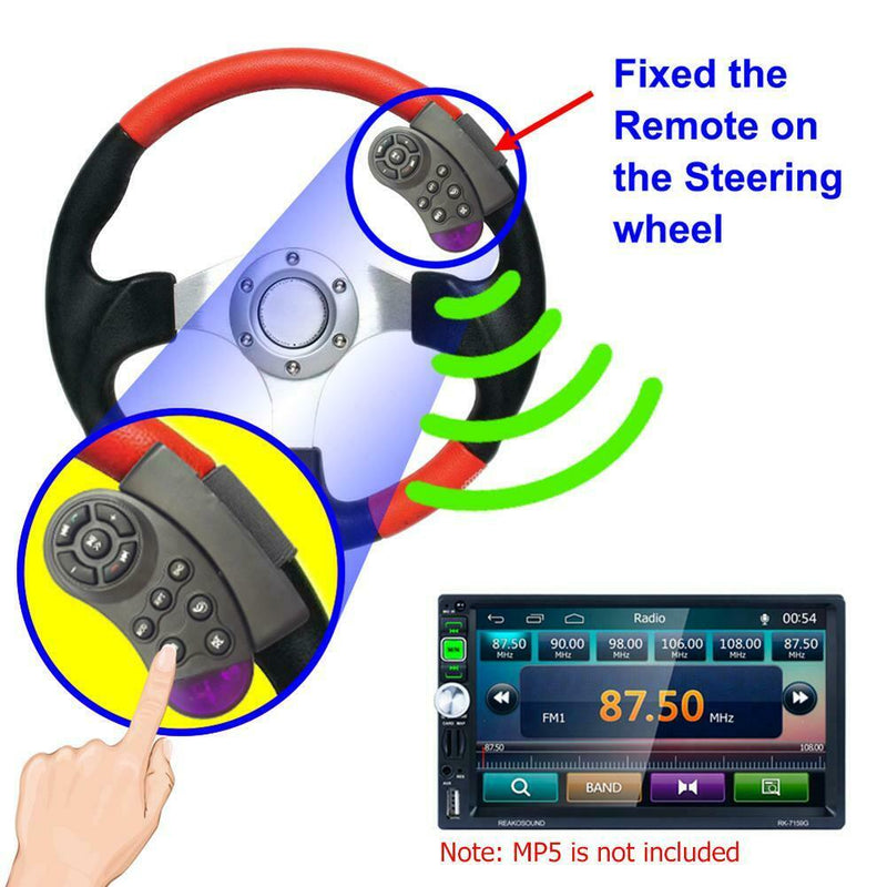Universal Steering Wheel Wireless Remote Control For Car CD VCD DVD MP5 Player