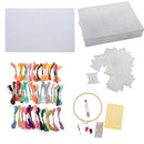 Embroidery Set Kit Cross Stitch Colorful Embroidery Thread Craft DIY Tools for
