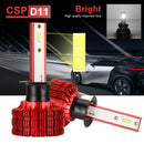 2 Pieces Ultra Bright Auto CSP Chip LED Headlamp Bulbs H1 Socket 6500K