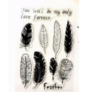 Transparent Silicone Clear Stamp Cling Seal Scrapbook Embossing Album Decor M&E