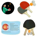 Table Tennis Racket 2 Racket 3 Ball Table Tennis Racket Rubber Racket Set T4R8