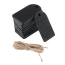 25 Pieces Chalkboard Tags Hanging Wooden Mini Chalkboard Signs DIY Crafts