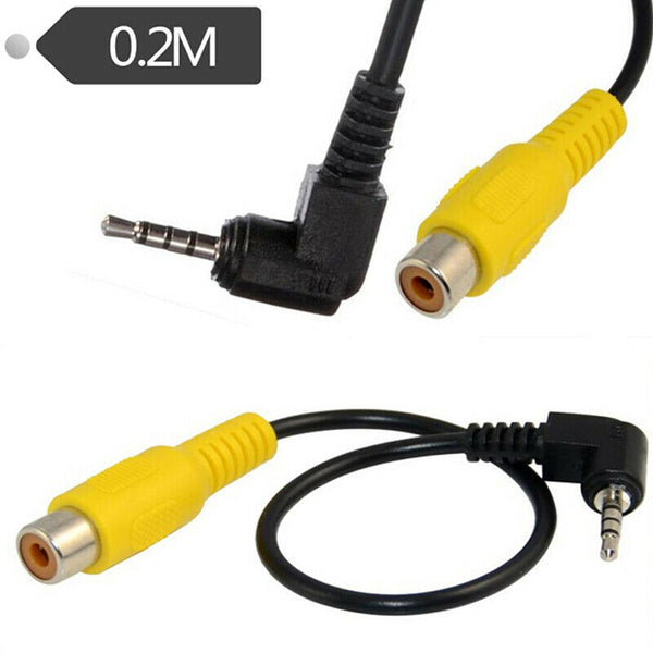 1Pc 2.5mm AV-in Converter Video Cable Stereo Male Plug To RCA Female Adap JR