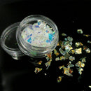 4Colors/Set Nail Art Stickers Nail Decorations Glass Shards Tool~ Decals