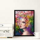 5D DIY Full Drill Diamond Painting Flowers Beauty Cross Stitch Embroidery