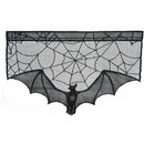 Halloween Decoration Lamp Shades 36x22inch Multifunction Black Lace Spider We Hn