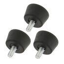 3 Pcs Tripod Feet Monopod Foot with 1/4" Thread Screw for Nikon Manfrotto