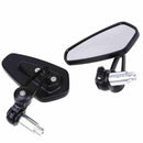2 Pcs Motorcycle Rear View Handle Bar End Side Rearview Mirrors 7/8