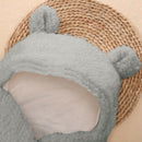 Newborn Baby Cute Cotton Receiving Gray Sleeping Blanket Boy Girl Wrap Swad
