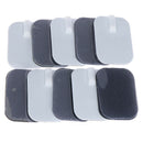 10Pcs 4*6cm Reusable Tens Machine Electrode Pads Body Massager Selfadhesive JC,a