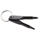Screwdriver Charm Keychain Keyring Travel Hiking Outdoor Portable Tool Black
