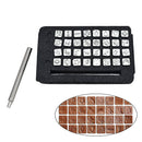 1mm DIY Craft Carving Printing Punch Leather Stamping Tool Set Stainless Steel