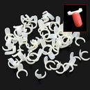 50 pieces of White Nail Polish Display Rings For Nail Art Display Acces JFB