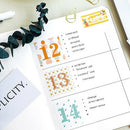 45pcs/box Date Numbers Paper Seal Stickers Scrapbooking DIY Diary Album LabelsLJ