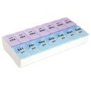 7 Day 14 Slots Pill Storage Box Weekly Medicine Organizer AM/PM Detach Case A