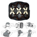 Wooden Beaded Double Hair Comb Clip Stretchable Women Accessories Girls Hai J8R2