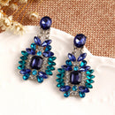 1Pair Luxury Women Crystal Rhinestone Big Dangle Drop Earrings Ear Stud Jewel Gw