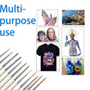 12pcs Manicure Tool Paint Brush Set Nylon Nail Art Cusp Detail Liner Extra Fine