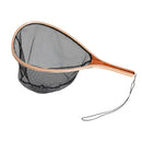 Fly Fishing Landing Net Catch & Release Net Wooden Frame Black-Nylon