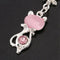 3.5mm Jack Cat Crystal Dust Plug Pink P9I2