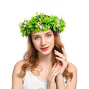 Headdress Garland Seaside Resort Holiday Fresh Grass Plastic Handmade Fabri