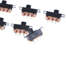 Black 20pcs 5V 0.3A SS12F32 Mini SPDT Slide Switch for Small DIY Power AD ME