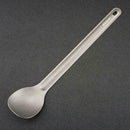 1pc Titanium Spoon Long Spoon Outdoor Camping Tableware useful Favor Favor N6W3