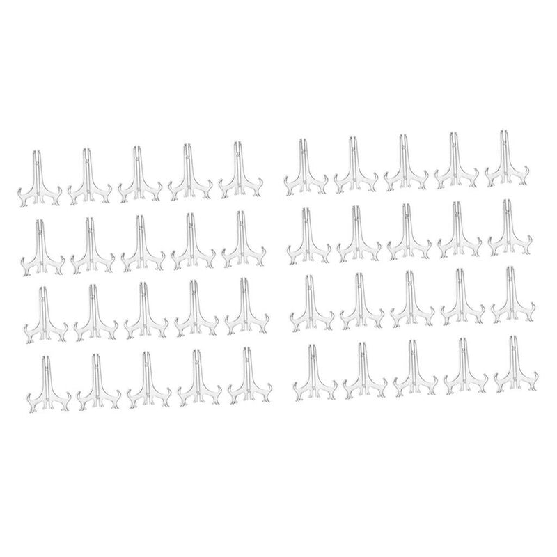 40pcs Sturdy Steady Ceramics Plate Bowls Samples Easel for Closet Rack