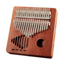 Kalimba 17 Key Thumb Piano Mahogany Gift for Beginner w/ Bag Tuner Hammer
