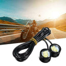 2PCS LED Eagle Eye Lamp Motorcycle Rear View Mirror Daytime Running Light P V4J3