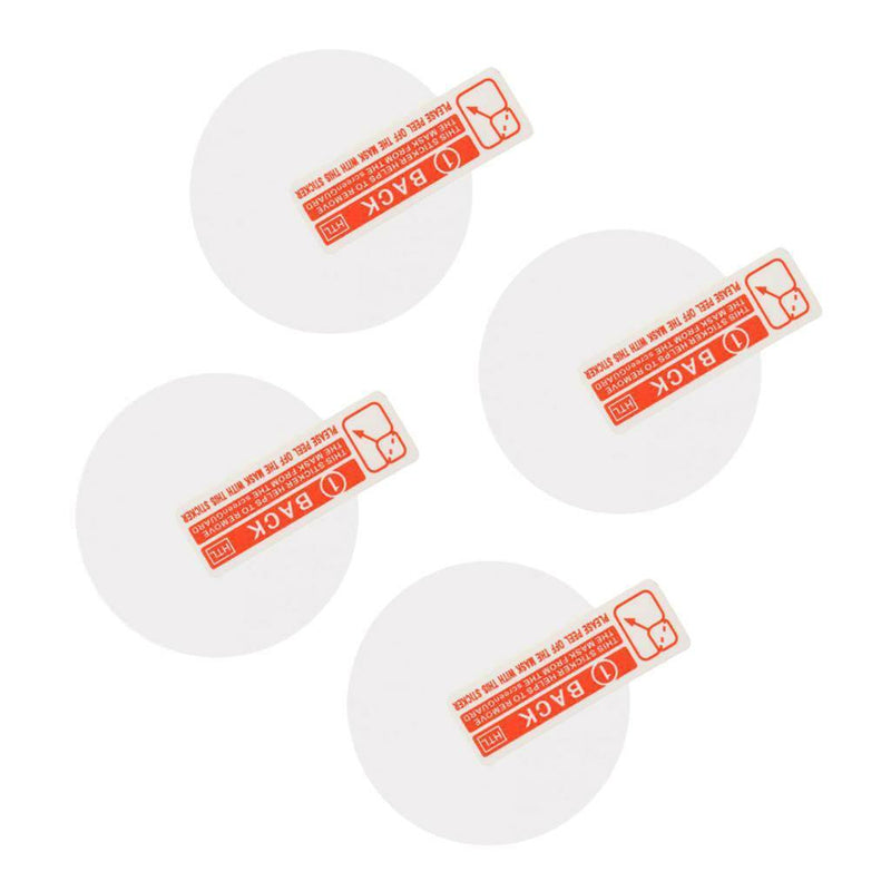 4 Pieces Universal 9H 3.5mm Round Dial Watch Tempered Glass Screen Protector
