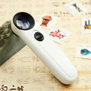 40X Magnifying Magnifier Glass Jeweler Eye Jewelry Loupe Loop with 2 LED Li K0M8