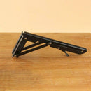 2pcs Triangular Folding Bracket Metal Release Catch Support Shelf (8 inch)