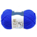 1 group Milk Cotton wool Yarn For Hand knitting Soft(Deep treasure blue Lin