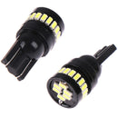 2X T10 3014 57SMD 24 LED Car CANBUS Error Free Wedge Light Bulb Wh FmTEUS