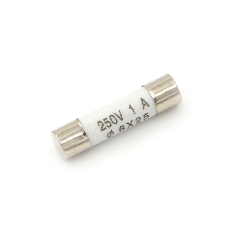 10x 6 x 25mm Ceramic Fuse Electric 250V 1A Fast Blow Ceramic Fuse JR