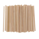 350x Unfinished Wood Bamboo Round Wooden Craft Stick DIY Woodcraft Dowel Rod