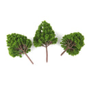 Mini Grass Mat Lawn+Cypress Tree Models 7-11cm HO OO N for RR Scenery Build
