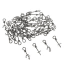 50 Pieces Fast Connecting Clips Fishing  Clips Swivels Connector 18mm