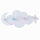 Star Moon Cloud Shape Nail Free 4 Hooks Moisture Multi Functional Hooks Han BX